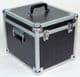 Aluminium 12" LP Case Black Square Design - 100 Capacity