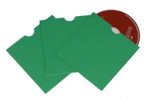 Green Cardboard CD/DVD Sleeves. Pack of 50. by Neo Media