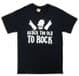 Homer Simpson - Never too Old to Rock - Black T-Shirt