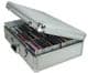 Silver Aluminium 120 Capacity Jewel Case Storage Box