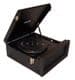 Steepletone SRP1R-11 70's Style Record Player with Radio - Black