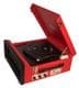 Steepletone SRP1R-11 70's Style Record Player with Radio - RED