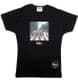 The Beatles Abbey Road Design Black Ladies Fitted T-Shirt