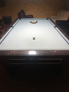 Sam K Steel 9ft American Pool Table (used)