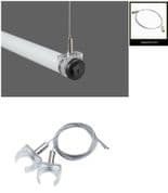 Ceiling Hanging Fluorescent Tube System (Clear Clip)