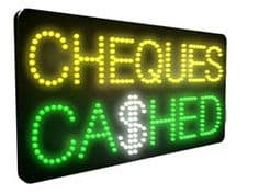 Cheques Cashed LED Sign (LDX04)