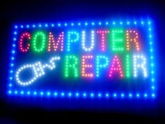 Computer Repairs LED sign