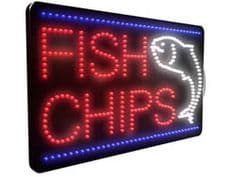 Fish Chips LED Sign(LDX-14)