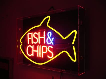 Fish & Chips Neon