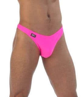 Mens Swimming Thong - Hot Pink