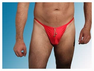 Mens Swimwear | Red g-string
