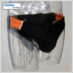 Swim Brief - Orange Black Sport - 5cm Side
