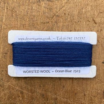 2503 Ocean Blue - 2/25's Worsted Wool Count - Embroidery Thread