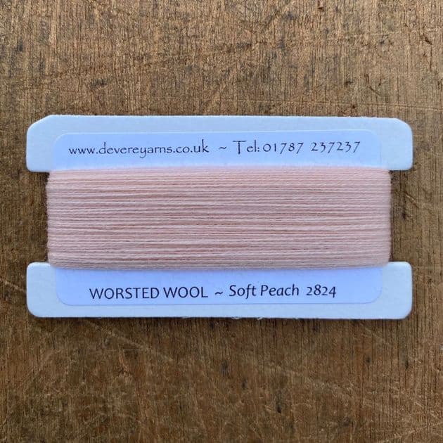2824 Soft Peach - Worsted Wool - Embroidery Thread