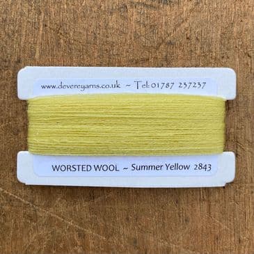 2843 Summer Yellow - Worsted Wool - Embroidery Thread