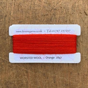2847 Orange - Worsted Wool - Embroidery Thread