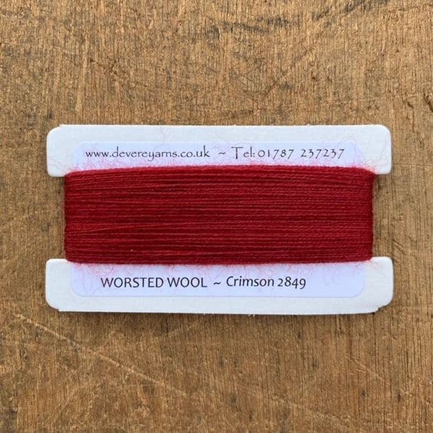2849 Crimson - Worsted Wool - Embroidery Thread
