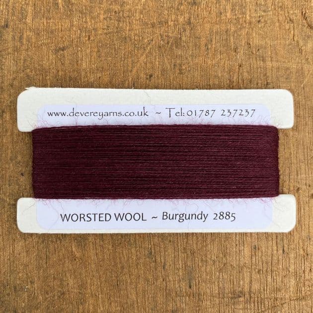 2885 Burgundy  - Worsted Wool - Embroidery Thread