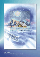 Christmas Cottage Aperture Card