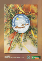 Christmas Village Bauble Aperture Card