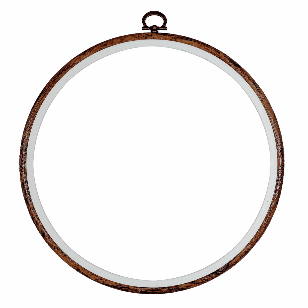 Flexi Round Woodgrain Hoop 3cm 8 Inches