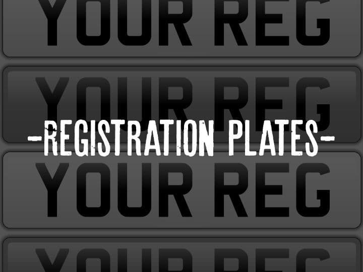 Car Registration Number Plates Made on Site Front or Rear