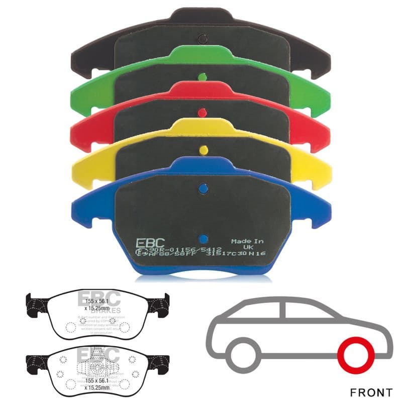 EBC Front Brake Pads | Ford Fiesta ST mk8 1.5 Ecoboost