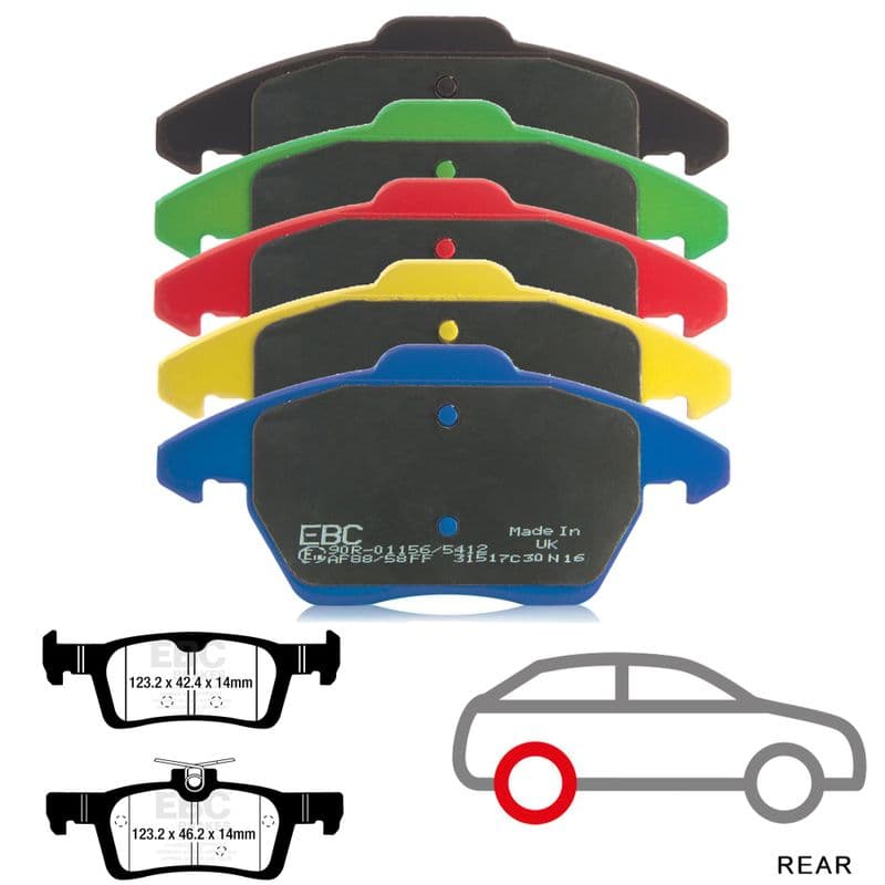 EBC Rear Brake Pads | Ford Fiesta ST mk8 1.5 Ecoboost
