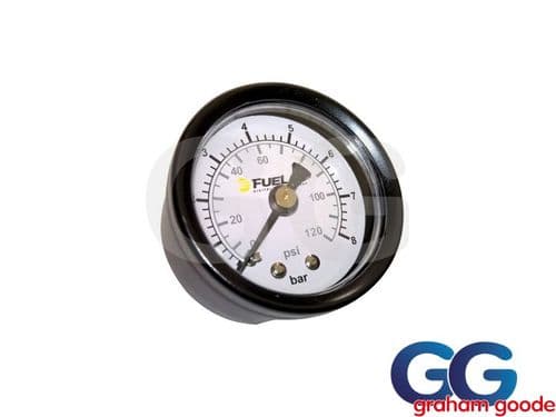 Fuelab EFI Fuel Pressure Gauge Dual 0-120 PSI 0-8 Bar 1.5" 71511
