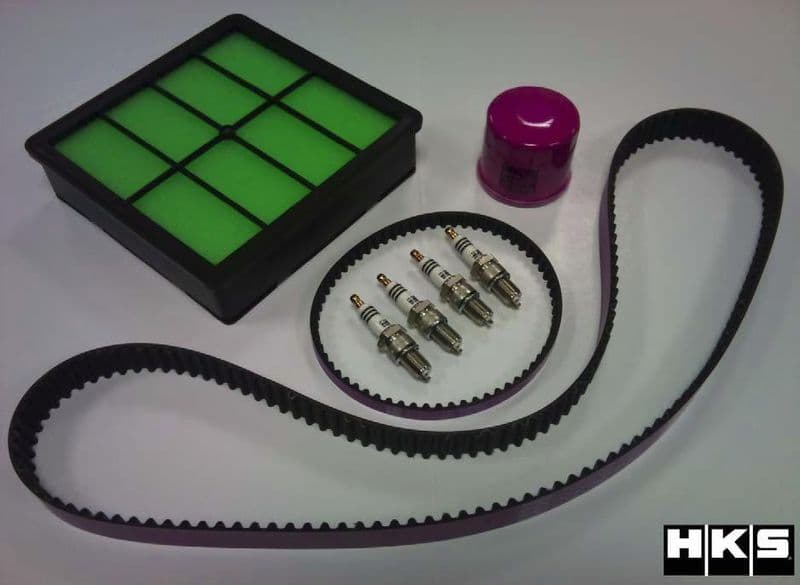 HKS Service Kit Impreza Classic Oil Filter Air Filter Timing Belt & Spark Plugs KIT-SRVC-AF001