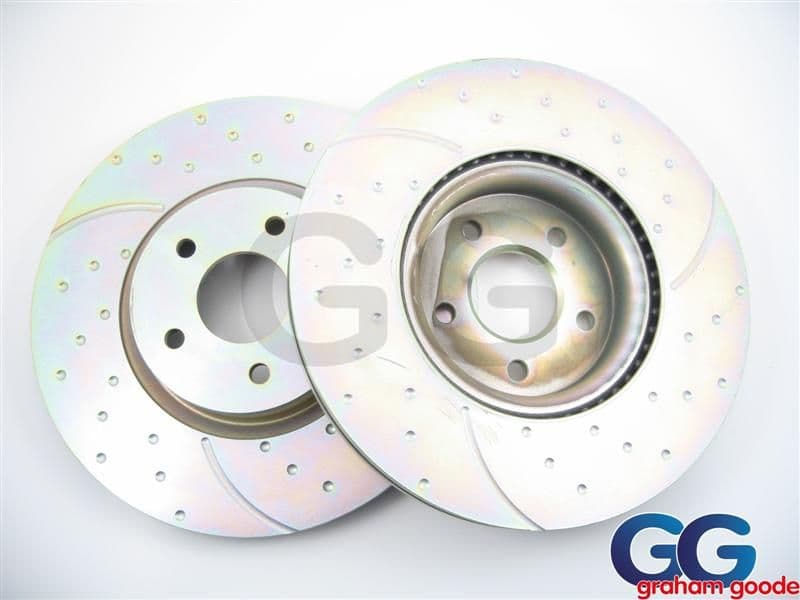 Impreza Front Brake Discs 277mm Non 4Pot EBC Turbo Grooved Uprated GD729