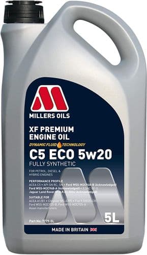 Millers Engine Oil Eco 5w20 5 litre | Ford Fiesta ST 180