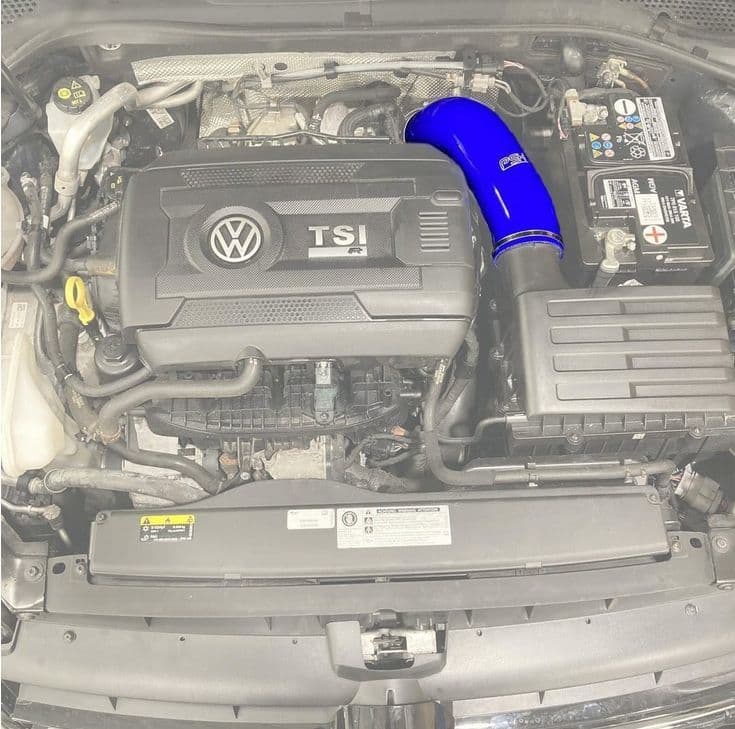 PSH Silicone Hose Air Box Induction Blue | VW Golf GTI R 2.0 TSI mk7 / mk7.5
