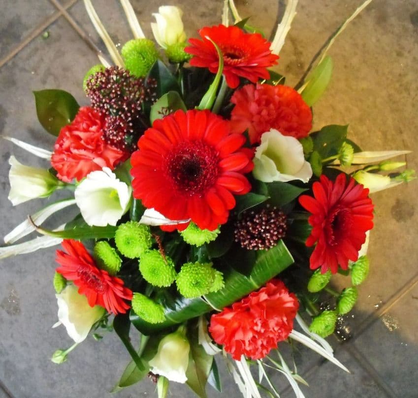 Red and Lime Posy