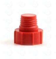 Red threaded cartridge tip cap pk/10 Part TS3P adhesive dispensing techcon
