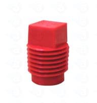Red threaded cartridge tip cap TS4P-1000 Adhesive Dispensing Ltd Techcon