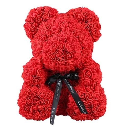 - 25€ OFF - Large Rose Bear in a box