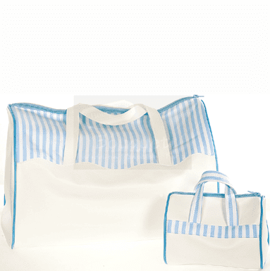 Christening bag blue stripes / Τσάντα βάπτισης μπλέ ρίγες