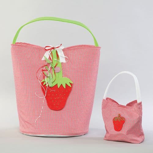 Christening bag / Changing mat strawberry- Τσάντα βάπτισης / αλλαξιέρα φραουλίτσα