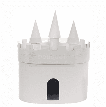 Christening box castle white / Κουτί βάπτισης λευκό κάστρο