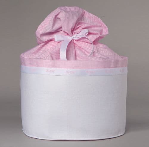 Christening box Felt and pink Cotton / Κουτί Βάπτισης απο τσόχα και ροζ βαμβεκερό ύφασμα