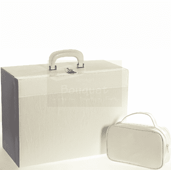 Christening box white wrinkled leather / τσάντα βάπτισης βαλίτσα λευκό τσαλακωτό δέρμα