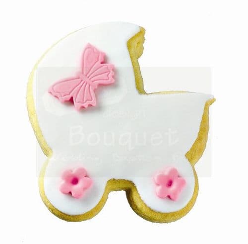 Cookie trolley with butterfly / Μπισκότο καρότσι με πεταλούδα