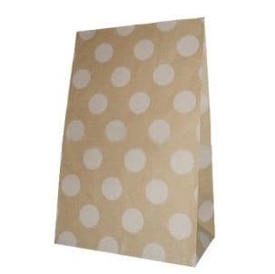 Dotted Party bitty bags Set of 12/ Πουά χαρτινα σακουλακια Σετ των 12