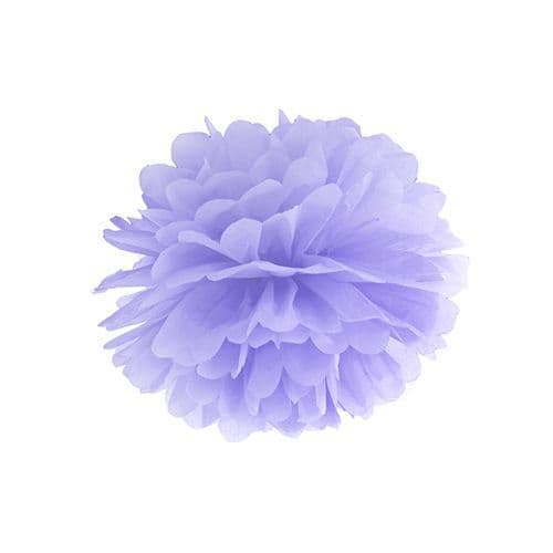 Lilac Paper Pom Pom 25cm - Λιλα Χαρτινο Πομ Πομ 25εκ.