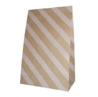 Oblique Stripes Party bitty bags Set of 12/ Πλάγιο ριγέ χαρτινα σακουλακια Σετ των 12