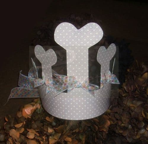 Paper crown bones for kids (set of12) / Κορώνα χάρτινη κόκκαλα για παιδιά (σετ των 12)