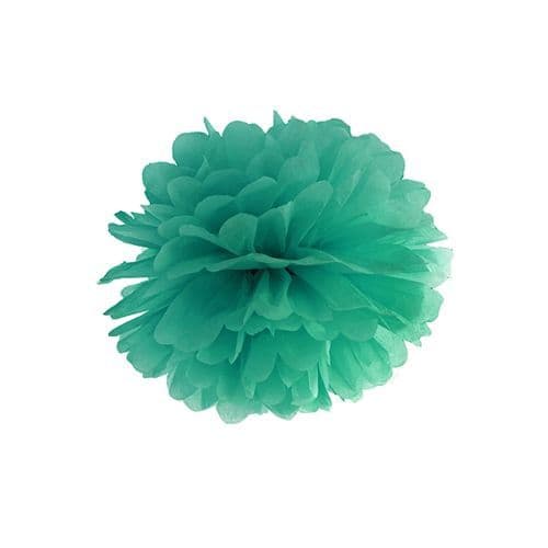 Turquoise Paper Pom Pom 25cm - Τυρκουαζ Χαρτινο Πομ Πομ 25εκ.