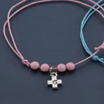 Witness pins bracelets with a cross 50 pcs / Μαρτυρικά βραχιολάκια με σταυρό 50τμχ