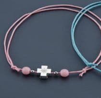 Witness pins bracelets with a cross 50 pcs / Μαρτυρικά βραχιολάκια με σταυρό 50 τμχ